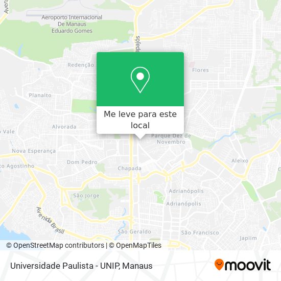 Universidade Paulista - UNIP mapa