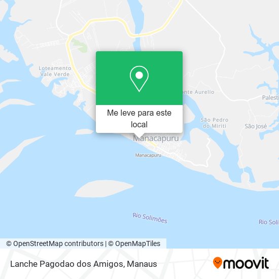 Lanche Pagodao dos Amigos mapa