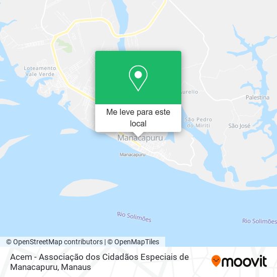 Acem - Associação dos Cidadãos Especiais de Manacapuru mapa