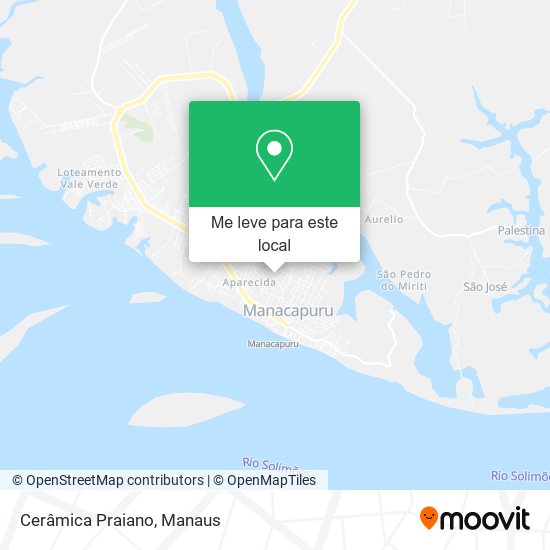 Cerâmica Praiano mapa