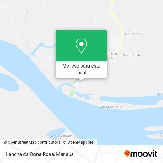 Lanche da Dona Rosa mapa