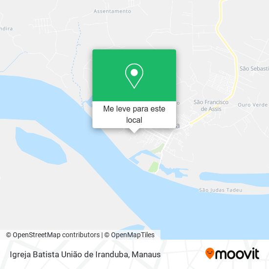 Igreja Batista União de Iranduba mapa