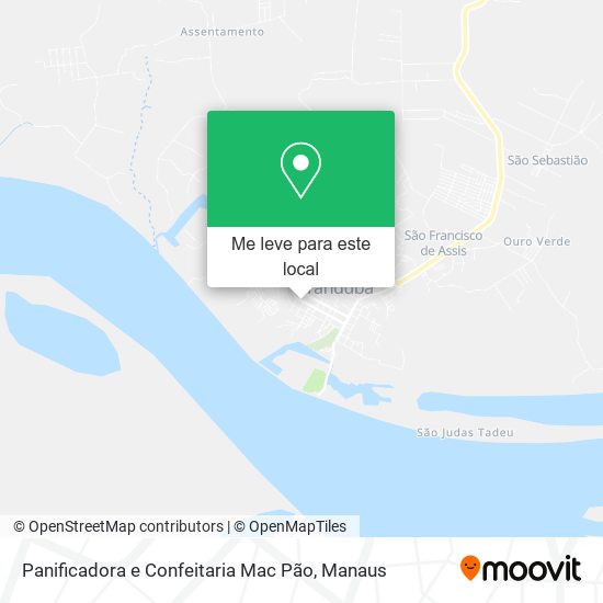 Panificadora e Confeitaria Mac Pão mapa