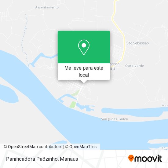Panificadora Paõzinho mapa