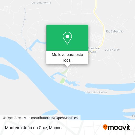 Mosteiro João da Cruz mapa