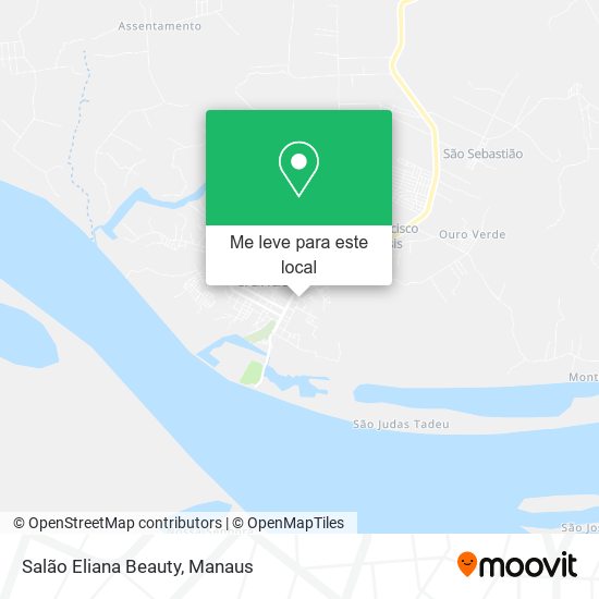 Salão Eliana Beauty mapa
