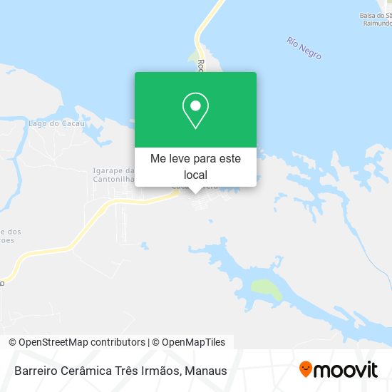 Barreiro Cerâmica Três Irmãos mapa
