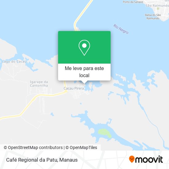 Café Regional da Patu mapa