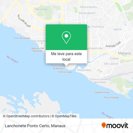 Lanchonete Ponto Certo mapa