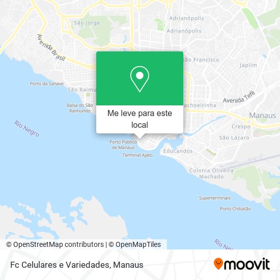 Fc Celulares e Variedades mapa