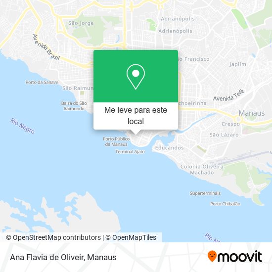 Ana Flavia de Oliveir mapa