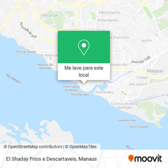 El Shaday Frios e Descartaveis mapa