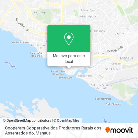 Cooperam-Cooperativa dos Produtores Rurais dos Assentados do mapa