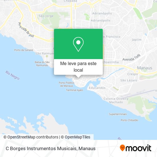 C Borges Instrumentos Musicais mapa