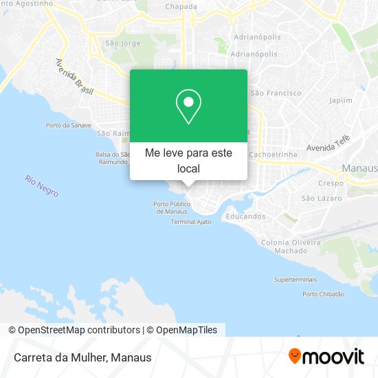 Carreta da Mulher mapa