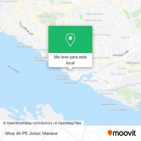 Shop do PE Junior mapa