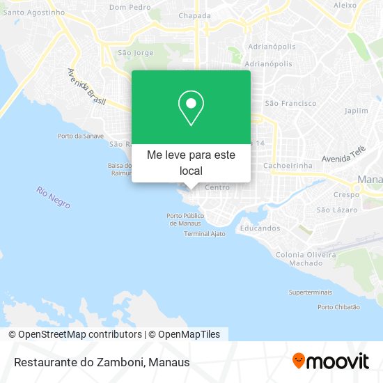 Restaurante do Zamboni mapa