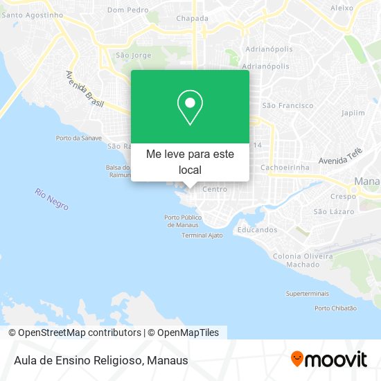 Aula de Ensino Religioso mapa