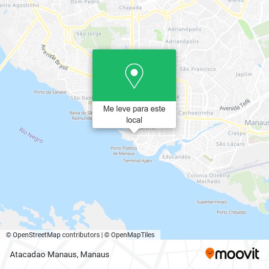 Atacadao Manaus mapa