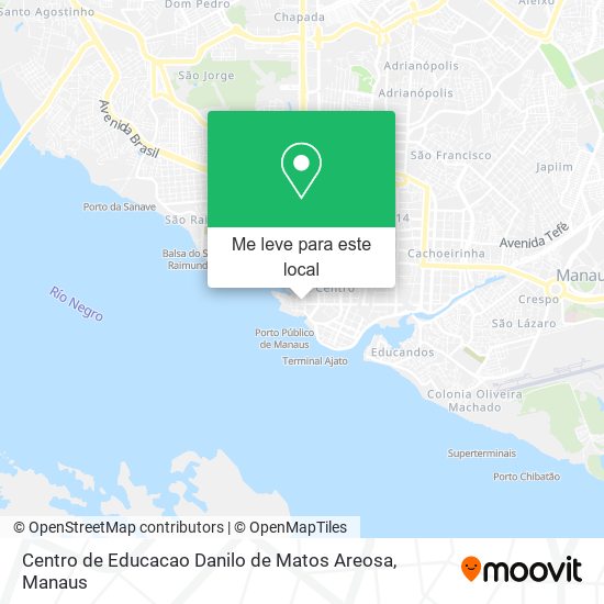 Centro de Educacao Danilo de Matos Areosa mapa