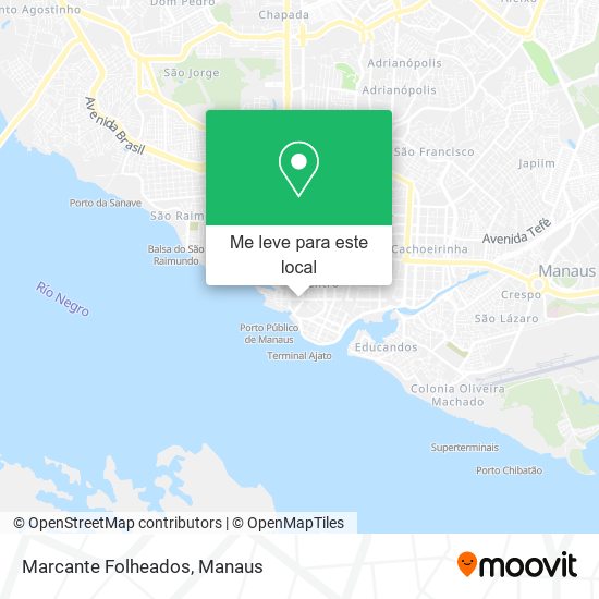 Marcante Folheados mapa