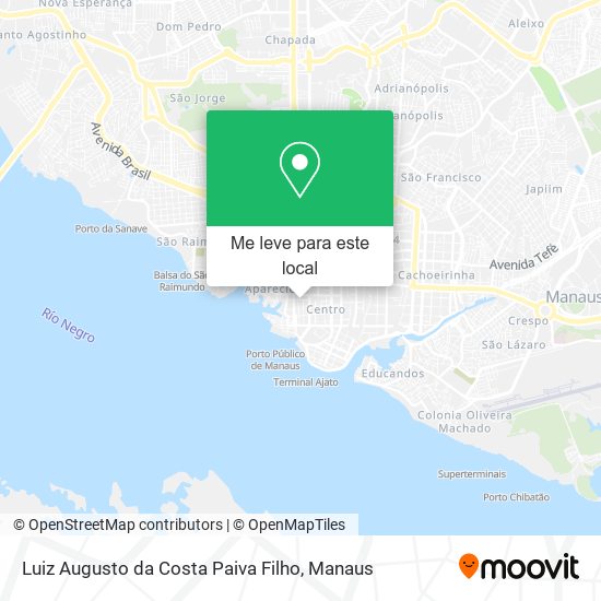 Luiz Augusto da Costa Paiva Filho mapa