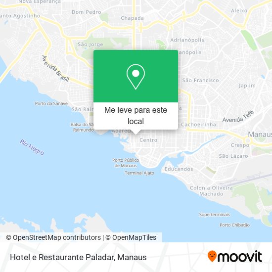 Hotel e Restaurante Paladar mapa