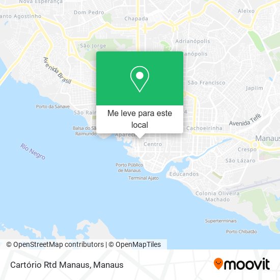 Cartório Rtd Manaus mapa