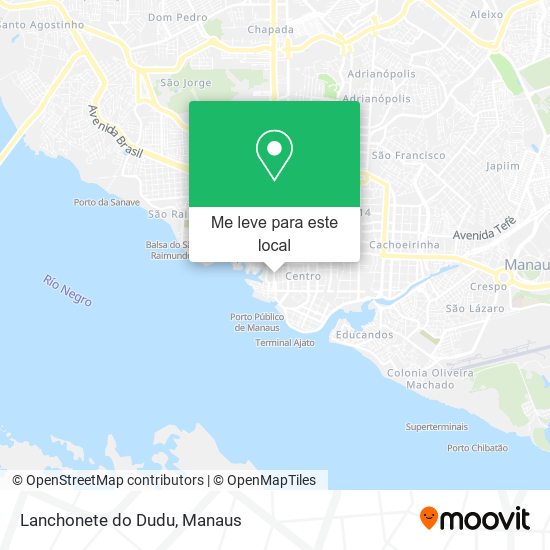 Lanchonete do Dudu mapa