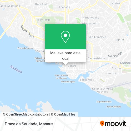 Praça da Saudade mapa