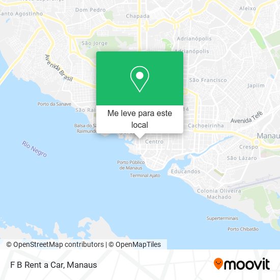 F B Rent a Car mapa