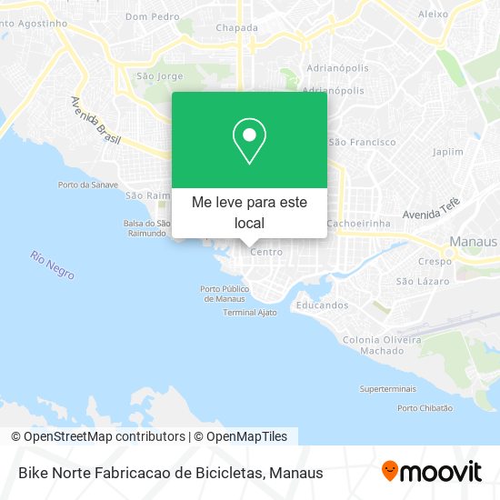 Bike Norte Fabricacao de Bicicletas mapa
