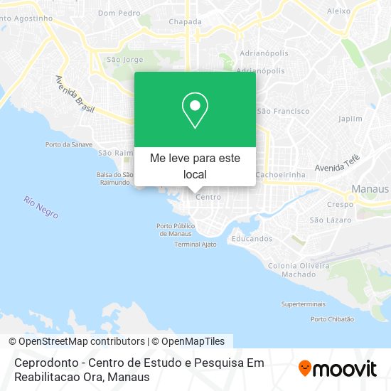 Ceprodonto - Centro de Estudo e Pesquisa Em Reabilitacao Ora mapa