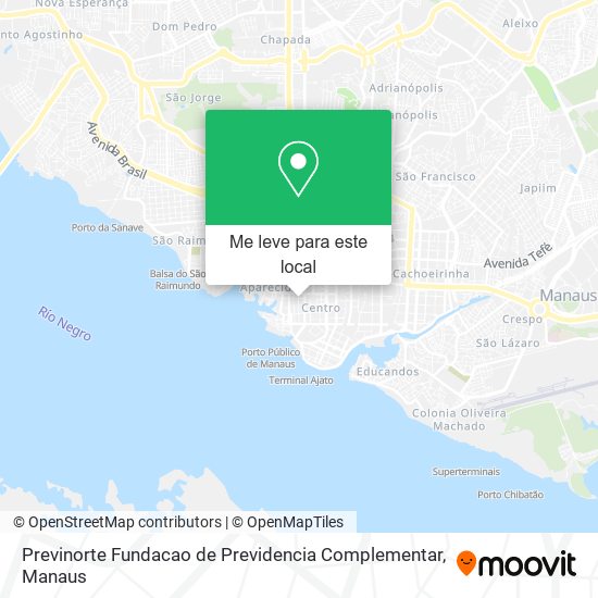 Previnorte Fundacao de Previdencia Complementar mapa