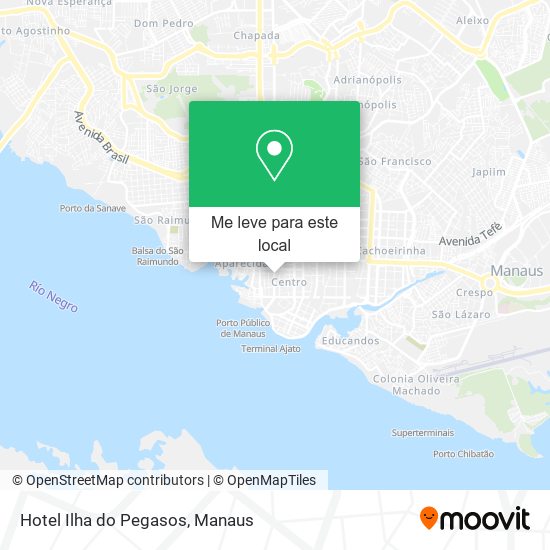 Hotel Ilha do Pegasos mapa