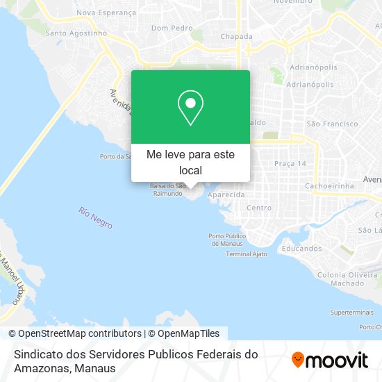 Sindicato dos Servidores Publicos Federais do Amazonas mapa