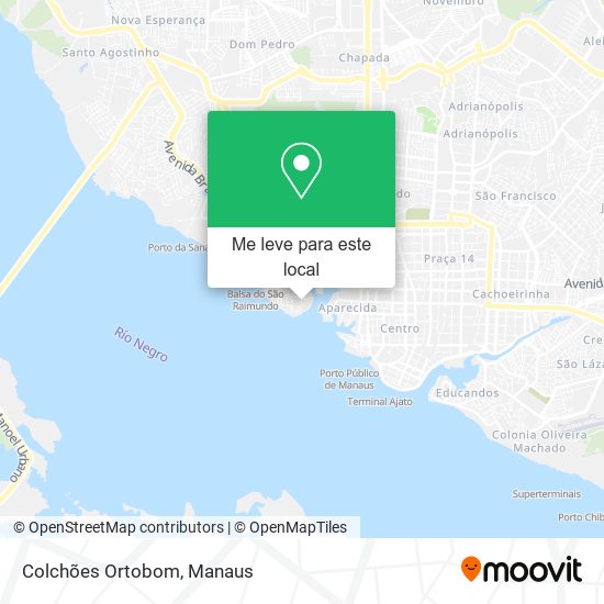 Colchões Ortobom mapa