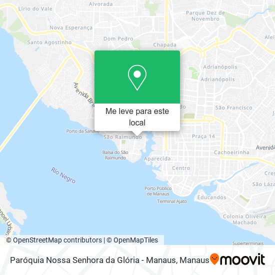 Paróquia Nossa Senhora da Glória - Manaus mapa