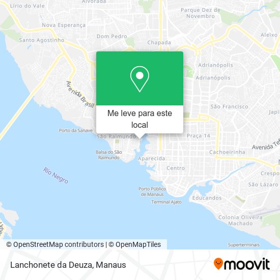 Lanchonete da Deuza mapa