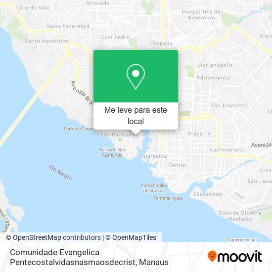 Comunidade Evangelica Pentecostalvidasnasmaosdecrist mapa