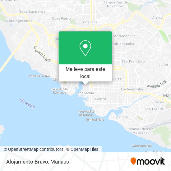 Alojamento Bravo mapa