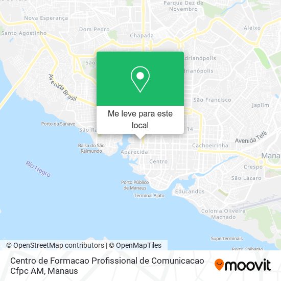Centro de Formacao Profissional de Comunicacao Cfpc AM mapa