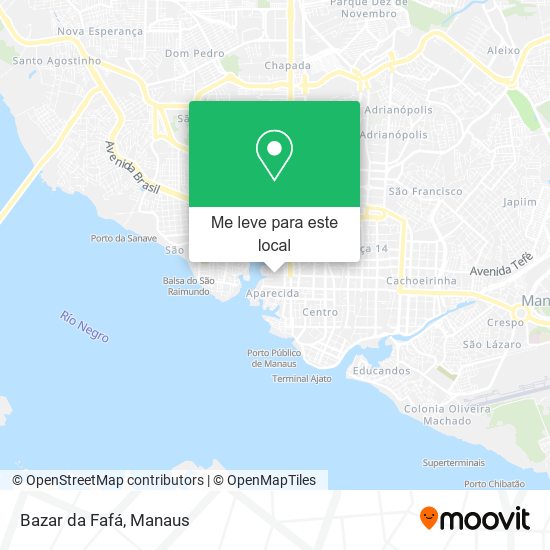 Bazar da Fafá mapa
