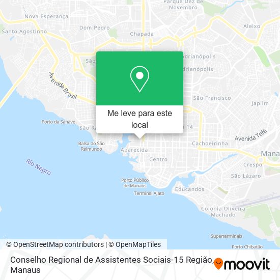 Conselho Regional de Assistentes Sociais-15 Região mapa