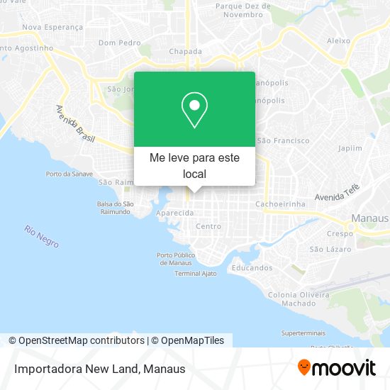 Importadora New Land mapa