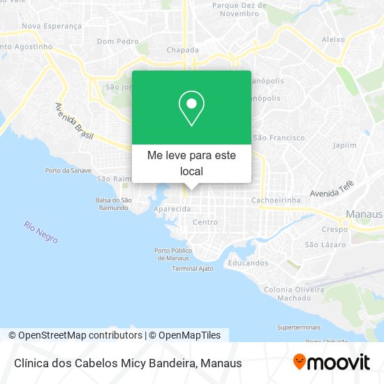 Clínica dos Cabelos Micy Bandeira mapa