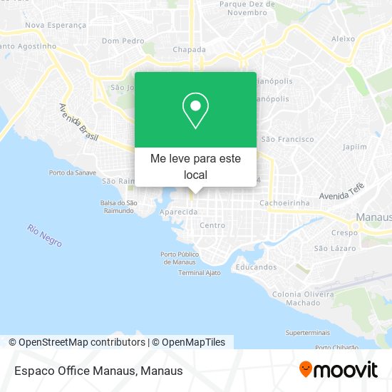 Espaco Office Manaus mapa