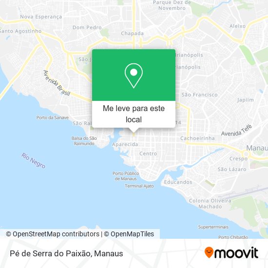 Pé de Serra do Paixão mapa