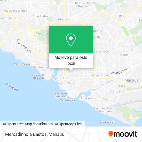 Mercadinho a Bastos mapa