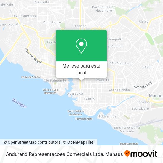 Andurand Representacoes Comerciais Ltda mapa